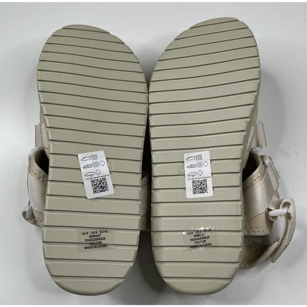 NEW Asos Factor Strappy Sandals Size 9 Women’s Cream - Picture 4 of 6